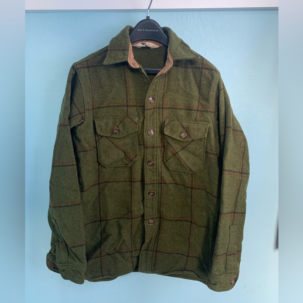 Vintage Woolrich Plaid Button Up Shirt